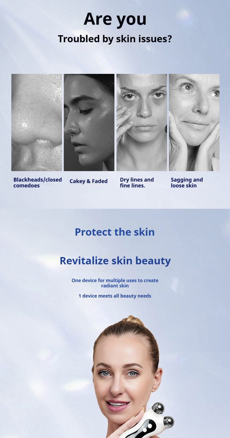 V-Line Shaping Device - Professional Facial Lifting Roller with EMS & LED Light Therapy for a Tighter, Youthful Look-Lumenessence