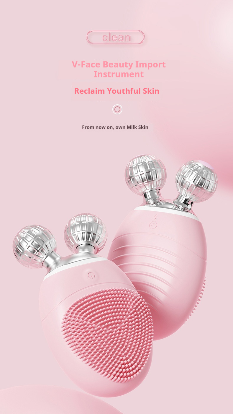 Ionic Technology Facial Cleanser - Deep Cleansing & Brightening Skin Massage Tool