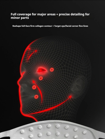 Professional LED Light Therapy & EMS Microcurrent Facial Mask,  Lift, Firm & Glow - Your 7-in-1 At-Home Skin Rejuvenation System