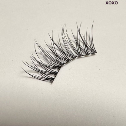 No Glue Needed, Whispy Fanned Lash Clusters - Natural Looking, Easy Apply Individual Lash Extensions