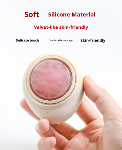 Jade Facial Massager, Portable Face Lifting Roller for Skin Rejuvenation - At-Home Anti-Aging Device to Reduce Wrinkles, Firm Skin & Soothe Face-Lumenessence