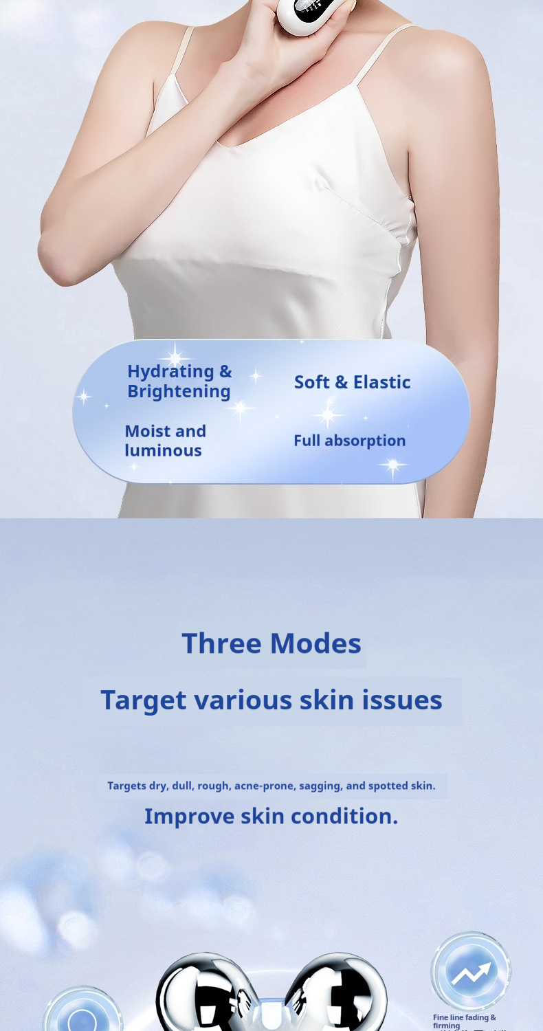 V-Line Shaping Device - Professional Facial Lifting Roller with EMS & LED Light Therapy for a Tighter, Youthful Look-Lumenessence