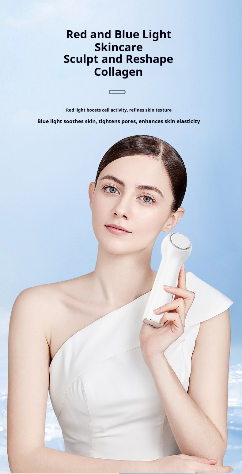 Cryotherapy Facial Massager, Hot Cold Therapy Device for Skin Toning & Deep Cleansing, At-Home Ice Roller to Reduce Puffiness and Tighten Pores-Lumenessence