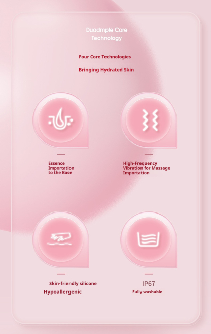 Ionic Technology Facial Cleanser - Deep Cleansing & Brightening Skin Massage Tool