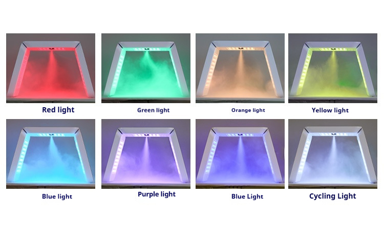 7-Color LED Phototherapy Mask - Red & Blue Light Facial Device with Hydrating Spray & Skin Analysis