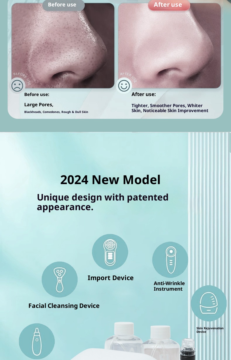 Professional Pore Vacuum: Blackhead & Comedone Extractor Machine for Deep Cleaning Facial Spa | Salon-Grade Suction Tool-Lumenessence