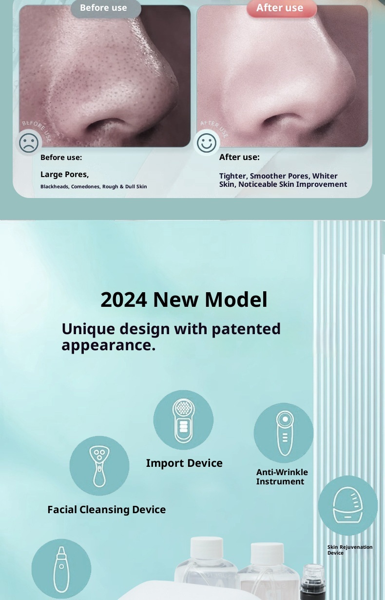 Professional Pore Vacuum: Blackhead & Comedone Extractor Machine for Deep Cleaning Facial Spa | Salon-Grade Suction Tool-Lumenessence