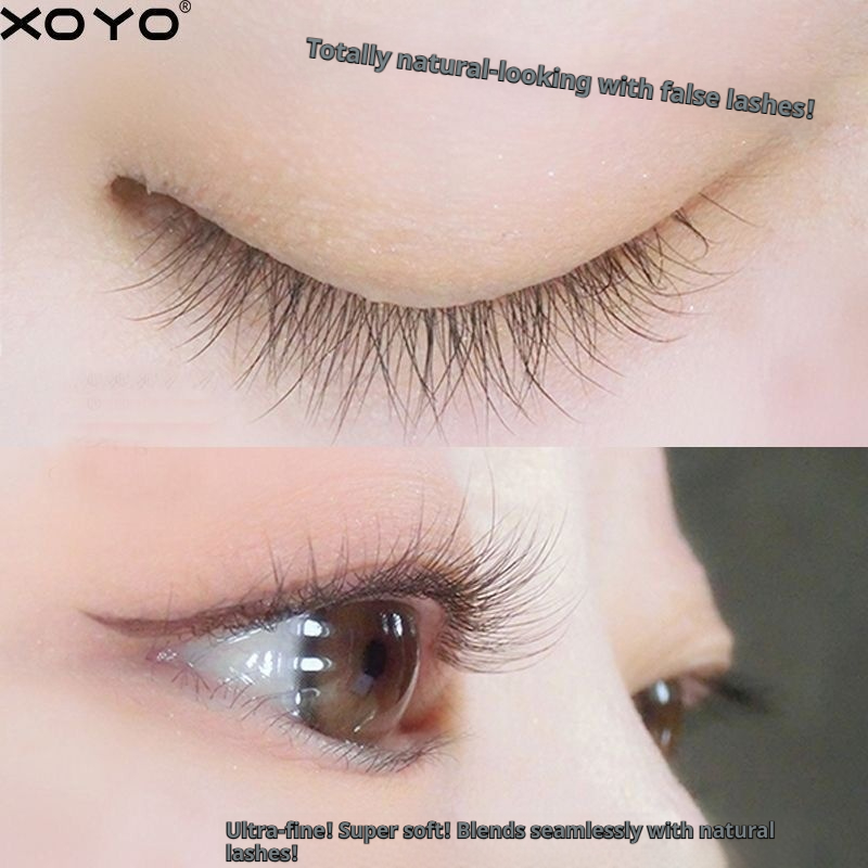 No Glue Needed, Whispy Fanned Lash Clusters - Natural Looking, Easy Apply Individual Lash Extensions