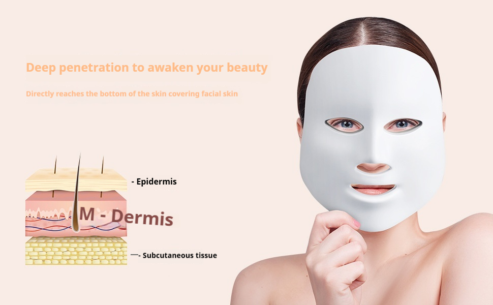 7-Color LED Light Therapy Mask - Photon Facial & Neck Care for Rejuvenation