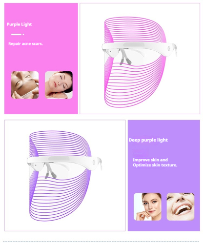 LED Photon Therapy Mask - 7-Color Facial Skin Rejuvenation Device, Rechargeable Home Use Light Therapy-Lumenessence