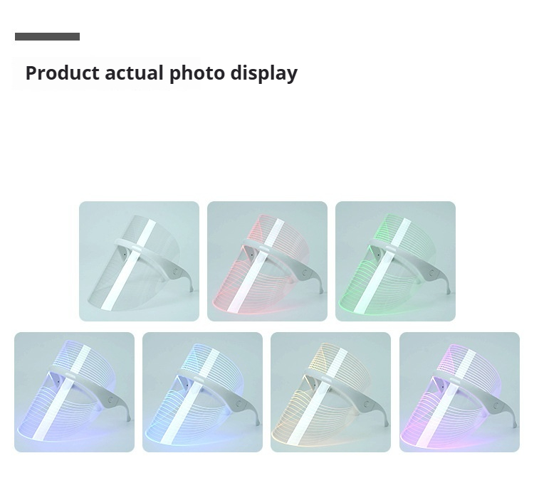 LED Photon Therapy Mask - 7-Color Facial Skin Rejuvenation Device, Rechargeable Home Use Light Therapy-Lumenessence