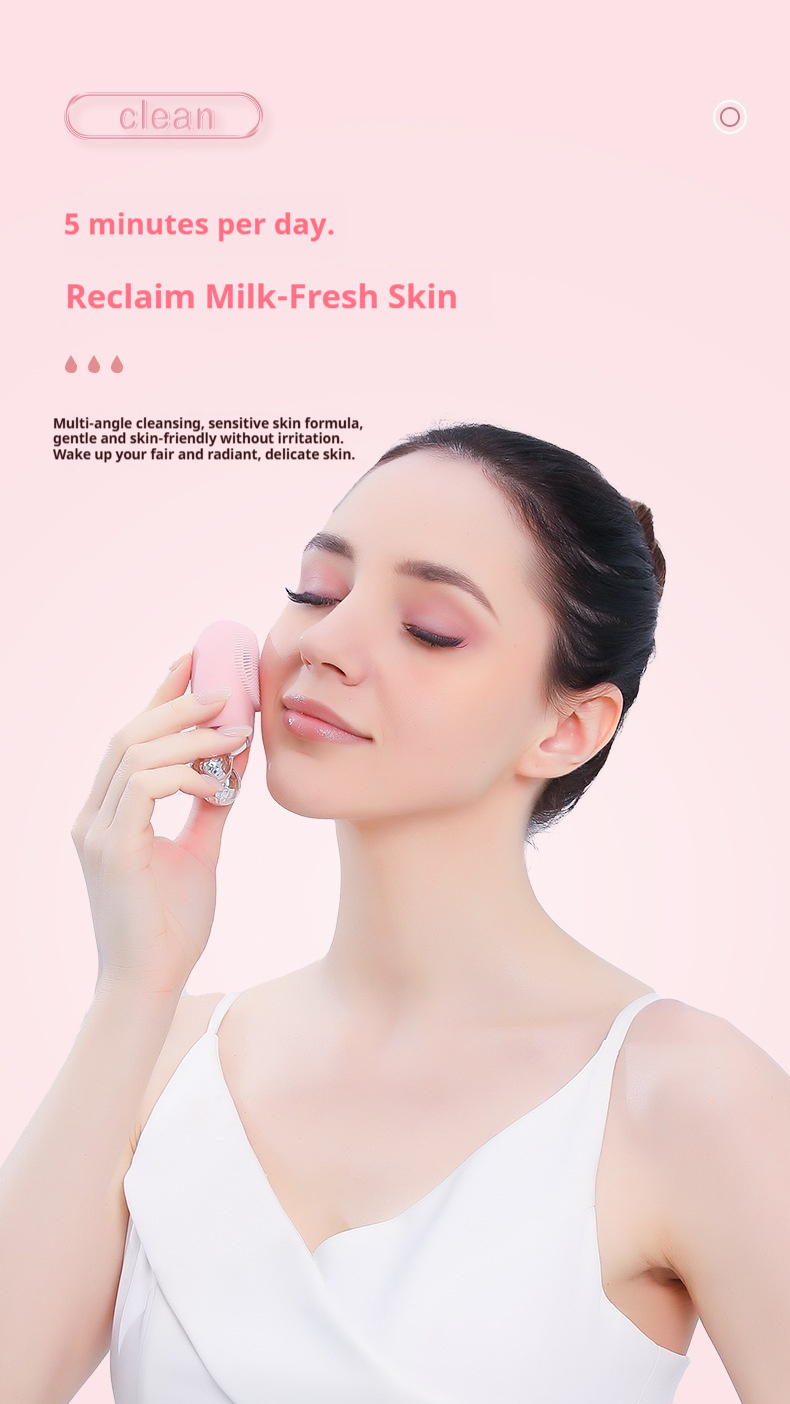 Ionic Technology Facial Cleanser - Deep Cleansing & Brightening Skin Massage Tool