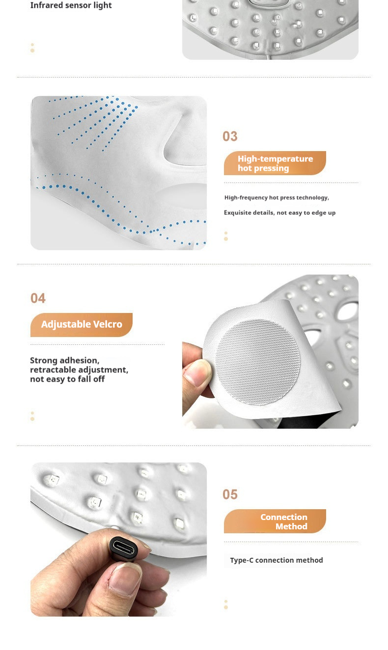 Professional LED Light Therapy & EMS Microcurrent Facial Mask,  Lift, Firm & Glow - Your 7-in-1 At-Home Skin Rejuvenation System-Lumenessence