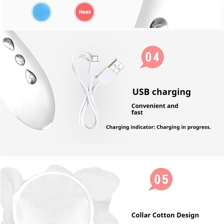 Facial Steamer & Massager, Hot Cold Iontophoresis Device for Anti-Aging & Pore Minimizing, with Heat Therapy-Lumenessence