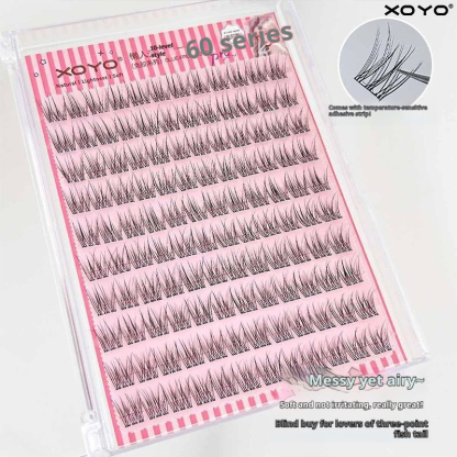 No Glue Needed, Whispy Fanned Lash Clusters - Natural Looking, Easy Apply Individual Lash Extensions