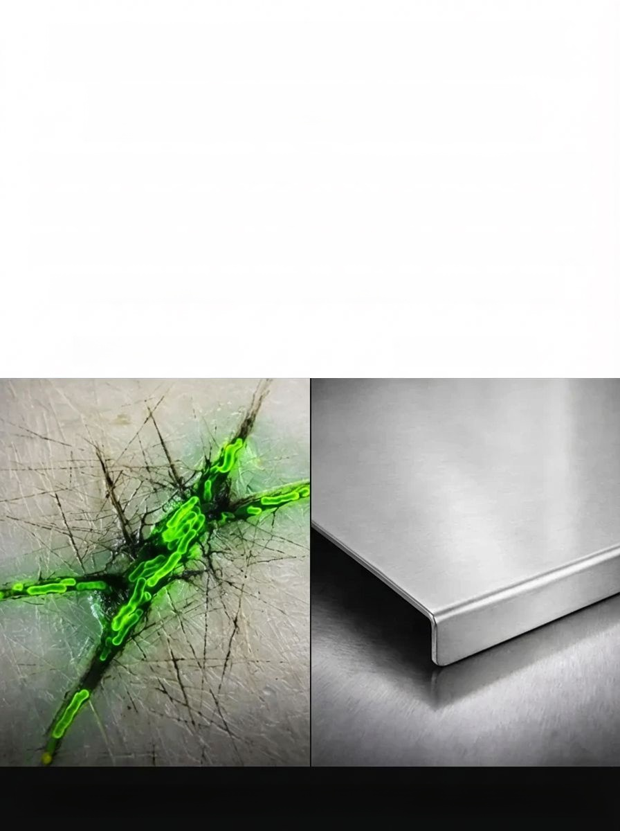 [Boost Efficiency] 4-in-1 Pure Titanium Cutting Board, Stop eating from "moldy" boards! Medical-Grade Titanium: Zero Bacteria. Top kitchen upgrade: Antibacterial & lightweight.