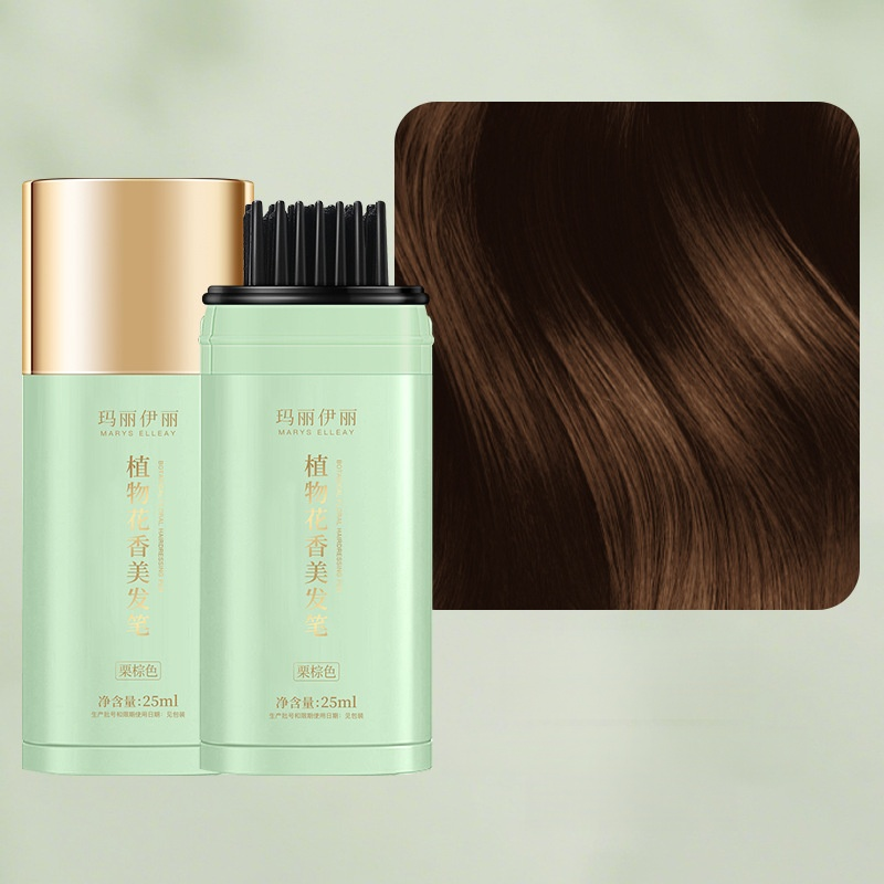 Gray Hair Concealer Touch-up Pen, Instant grey coverage! Waterproof, smudge-proof & non-greasy. Simply brush & go!