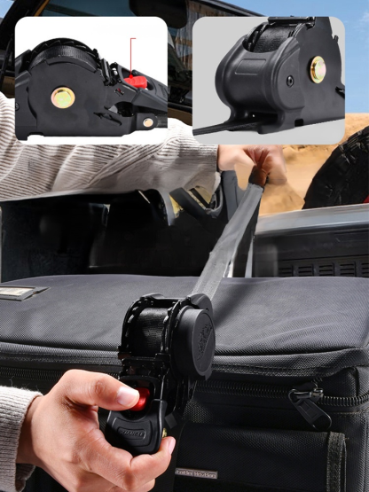 Heavy Duty Automatic Retractable Ratchet Strap, Best Pickup Accessories 2026: Industrial Strength: 800KG Auto-Ratchet Review