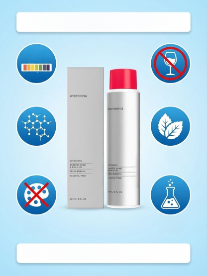 [Keep Smiling] Deep Cleansing and Fragrance-Leaving Mouthwash, Swish and spit. Dissolve yellow stains in 30 seconds. Kill bad breath for 24 hours. 
