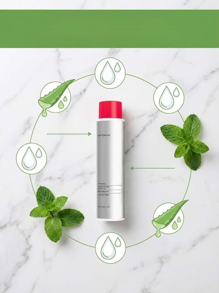 [Keep Smiling] Deep Cleansing and Fragrance-Leaving Mouthwash, Swish and spit. Dissolve yellow stains in 30 seconds. Kill bad breath for 24 hours. 