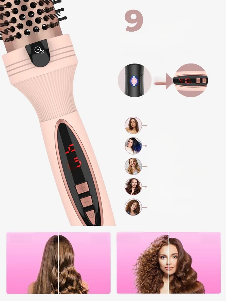 Salon-Grade Ionic Curling Iron – Long-lasting & Hair-Friendly, Shiny, Bouncy Curls in 5 Mins. Stop burning your hair! Get shiny, long-lasting salon curls with negative ion protection.