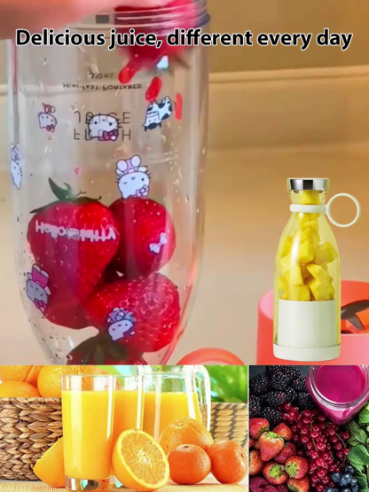 🍹 Travel Mini Electric Juicer Cup! Freshness, Anytime, Anywhere! Perfect for breakfast, office lunches, or picnics! It makes a wonderful treat for yourself or a highly appreciated gift for others. 