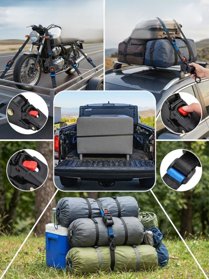 Heavy Duty Automatic Retractable Ratchet Strap, Best Pickup Accessories 2026: Industrial Strength: 800KG Auto-Ratchet Review