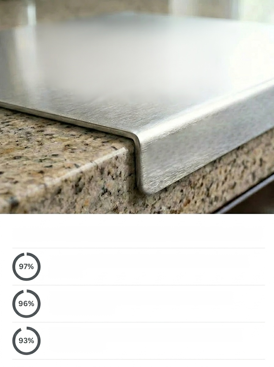 [Boost Efficiency] 4-in-1 Pure Titanium Cutting Board, Stop eating from "moldy" boards! Medical-Grade Titanium: Zero Bacteria. Top kitchen upgrade: Antibacterial & lightweight.