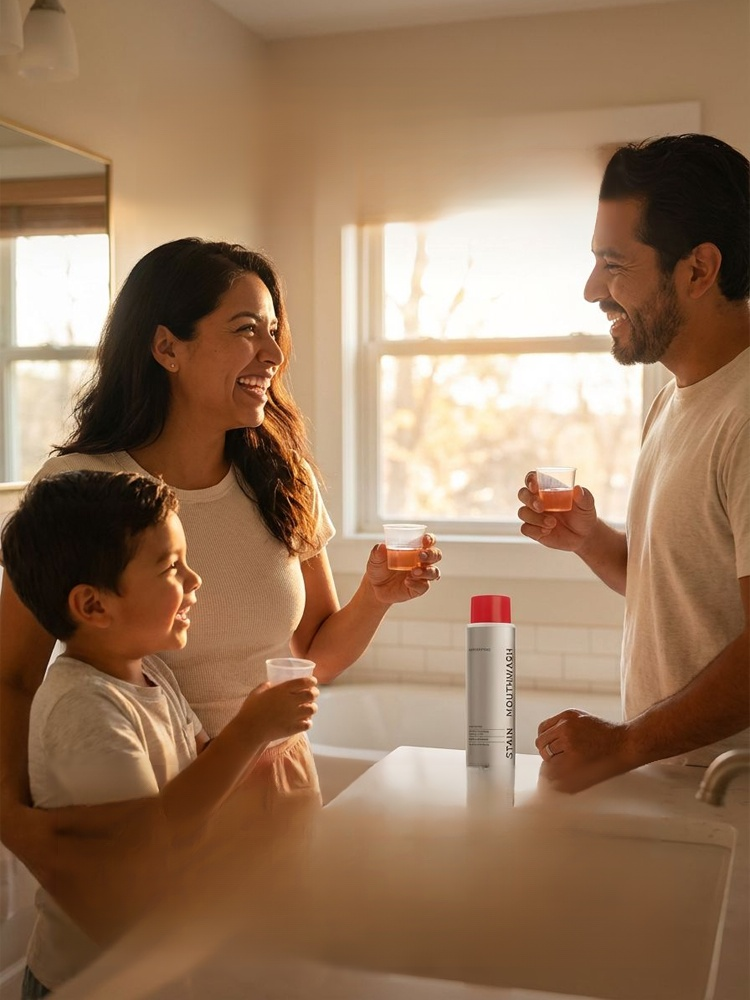[Keep Smiling] Deep Cleansing and Fragrance-Leaving Mouthwash, Swish and spit. Dissolve yellow stains in 30 seconds. Kill bad breath for 24 hours. 
