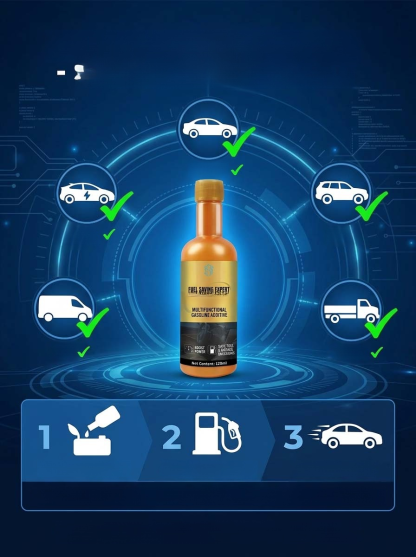 🔥 2 in 1 Fuel Additive – Remove Carbon Deposits and Save Fuel! 2 in 1: Deep Cleaning + Fuel Optimization