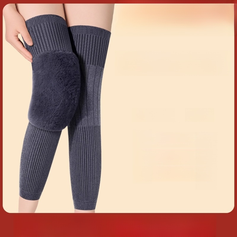 If your legs and knees get cold in winter, you must try these extended cashmere warm knee braces! 