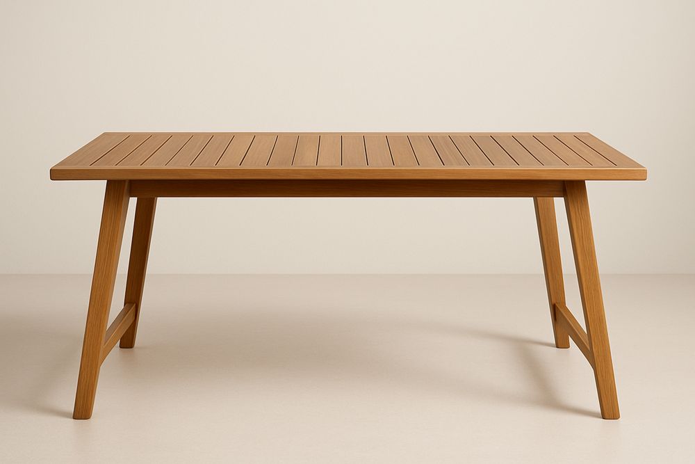 Rektangulært spisebord i træ 180x90 cm-Decosuave