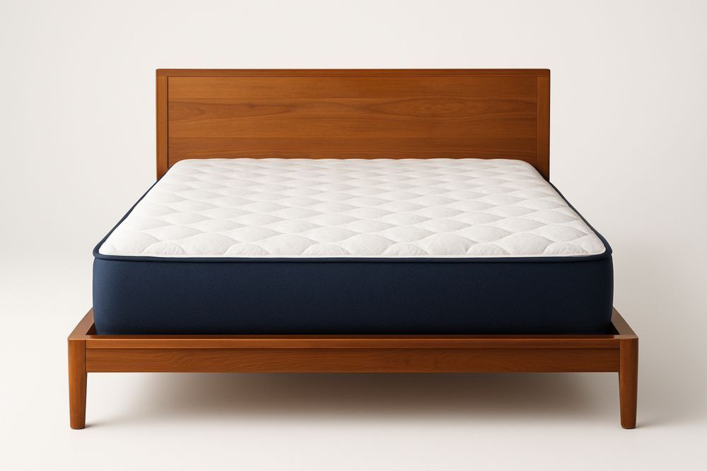 Fyrretræ Dobbeltseng med Madras 200x140 cm-Decosuave