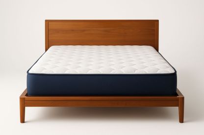 Fyrretræ Dobbeltseng med Madras 200x140 cm-Decosuave