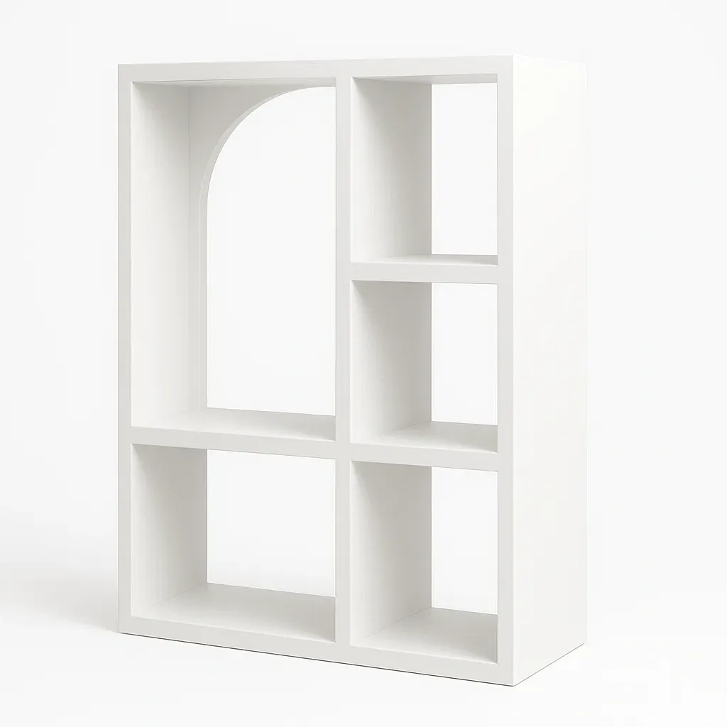 Bokhyllor vit MDF 80 cm × 30 cm × 120 cm