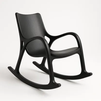 Gungstolar i polypropen svart 90×50×100 cm