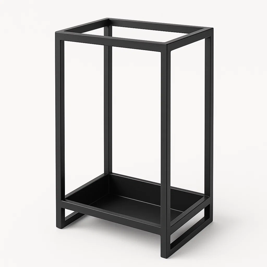 Paraplyställ rektangulärt av stål 30×15×60 cm