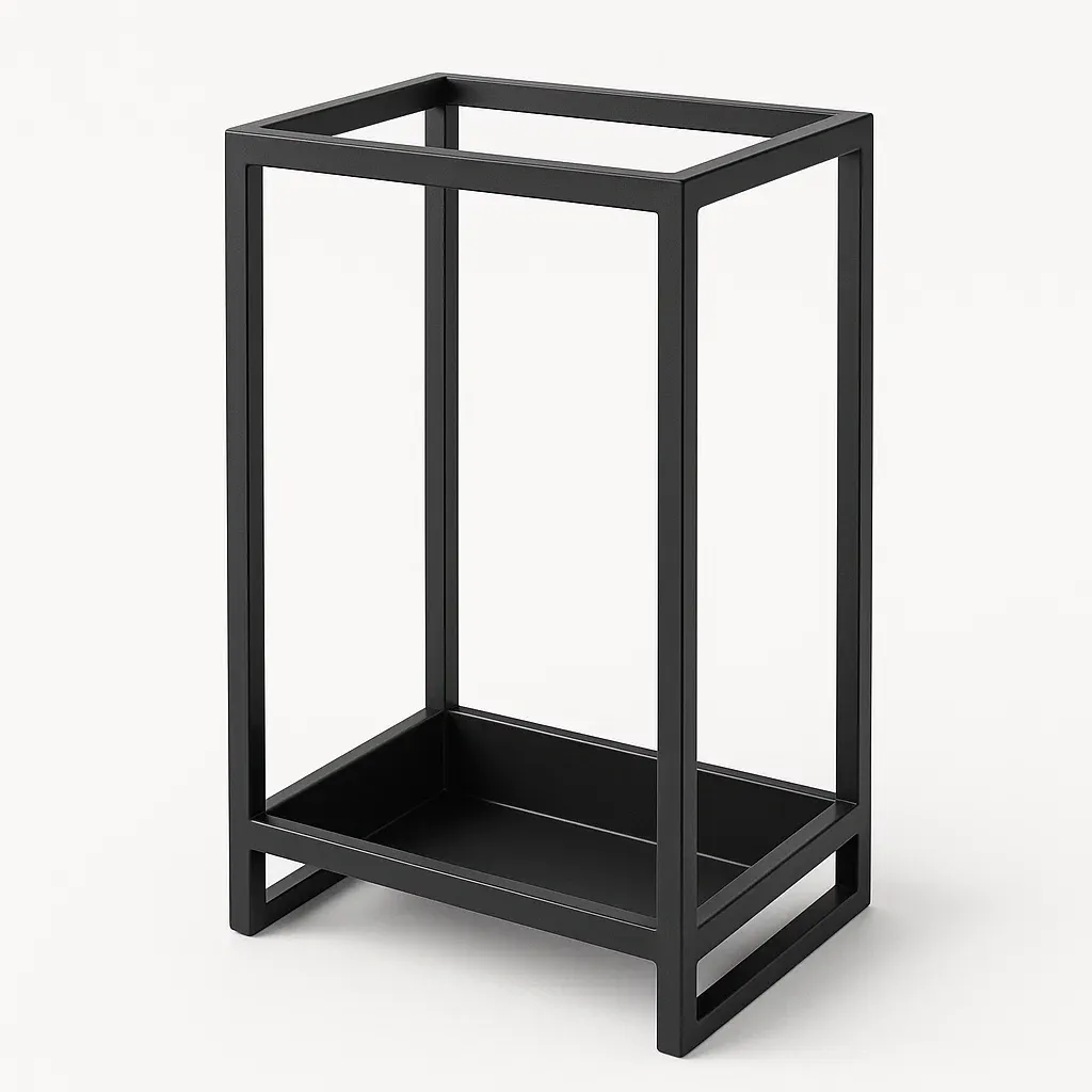 Paraplyställ rektangulärt av stål 30×15×60 cm