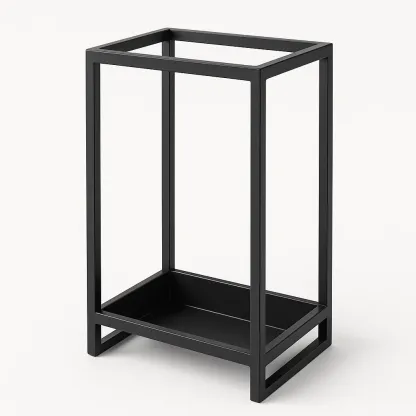 Paraplyställ rektangulärt av stål 30×15×60 cm