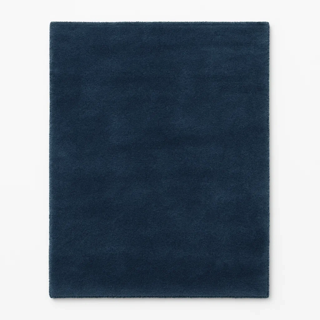 Matta polyester marinblå 200x200 cm