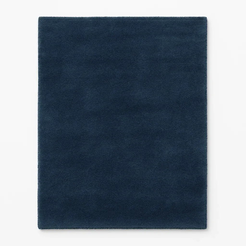 Matta polyester marinblå 200x200 cm