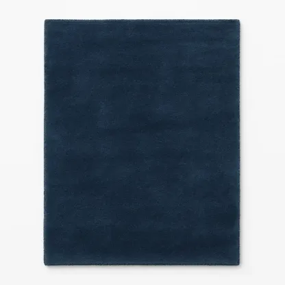 Matta polyester marinblå 200x200 cm