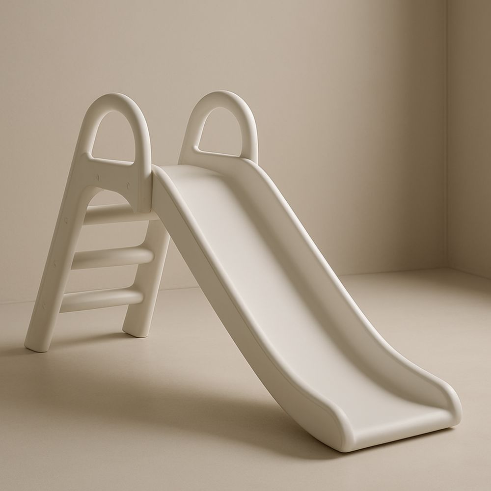 Dětská skluzavka plast bílá 120 cm-Larcalmo