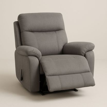 Grå Lænestol i Polyester med Justerbar Funktion-decovivapt