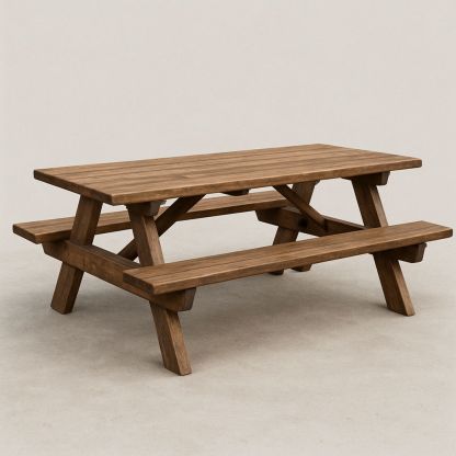 Picnicbord Udendørs Fyrretræ 180 x 150 x 72 cm-decovivapt