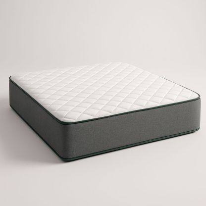 Madras i Hvid/Grå Bomuld og Skum L200xB150xH25 cm-decovivapt