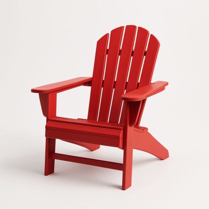 Udendørs Adirondack Stol i Rød Plast-decovivapt