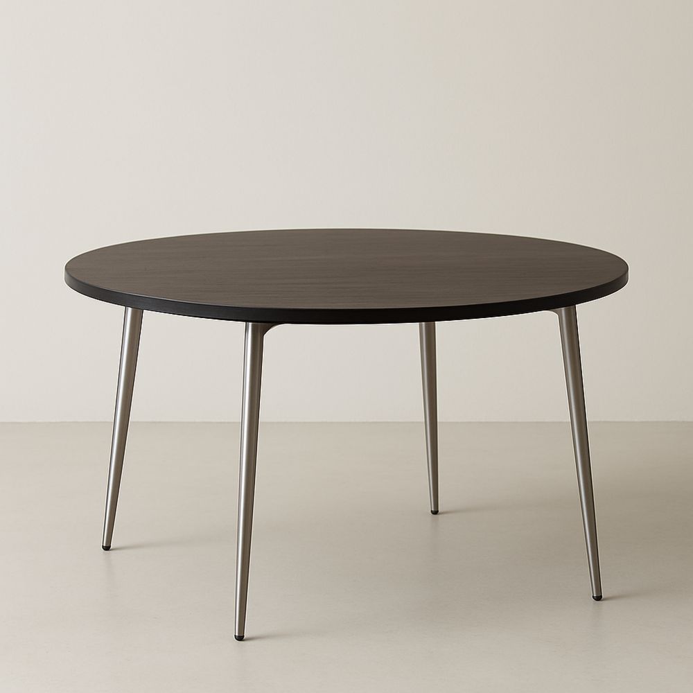 Rundt Spisebord Sort Egefiner 120 cm-decovivapt