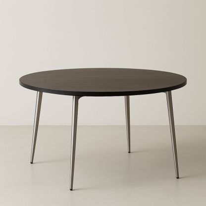 Rundt Spisebord Sort Egefiner 120 cm-decovivapt