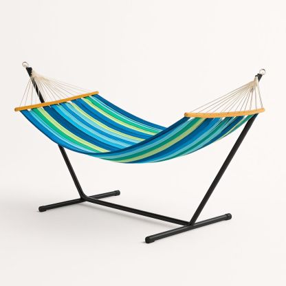 Hængekøje med stativ i polyester 200x100 cm-decovivapt